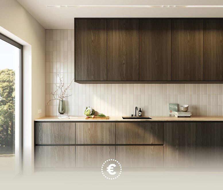 Kitchen with smart lighting technology